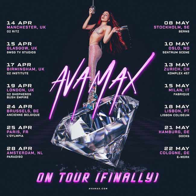 ava max date tour 2023