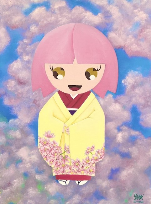 flutter cherry with sakura