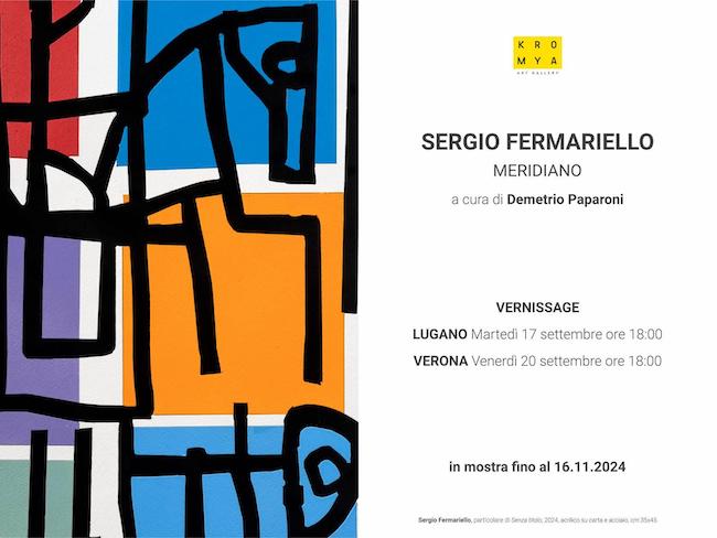 “Meridiano”, la mostra di Sergio Fermariello a Lugano e Verona