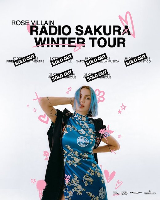 concerti rose villain radio sakura winter tour 2024