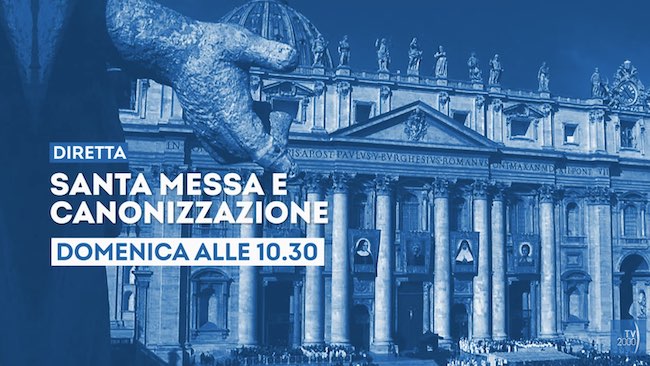 santa messa canozzazione 20 ottobre 2024