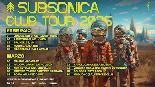 subsonica club tour 2025