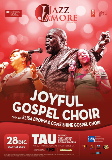 Joyful Gospel Choir live il 28 dicembre al Teatro Auditorium UniCal di Rende