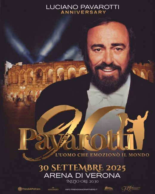 All’Arena di Verona “Pavarotti 90 – L’uomo che emozionò il mondo”